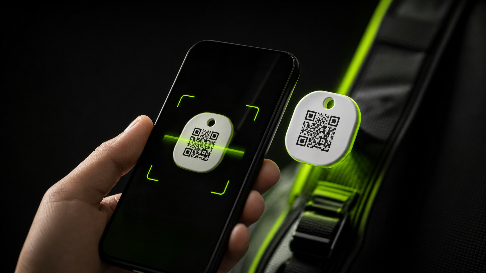 Smartphone lendo QR Code ONTAG